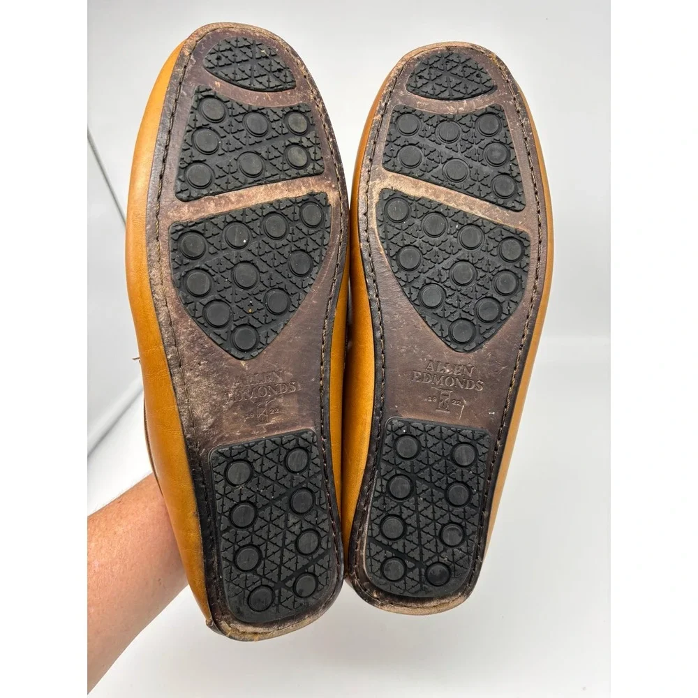 Allen Edmonds SUPER SPORT PENNY Men's Sz 9.5D Leather Loafers Handsewn